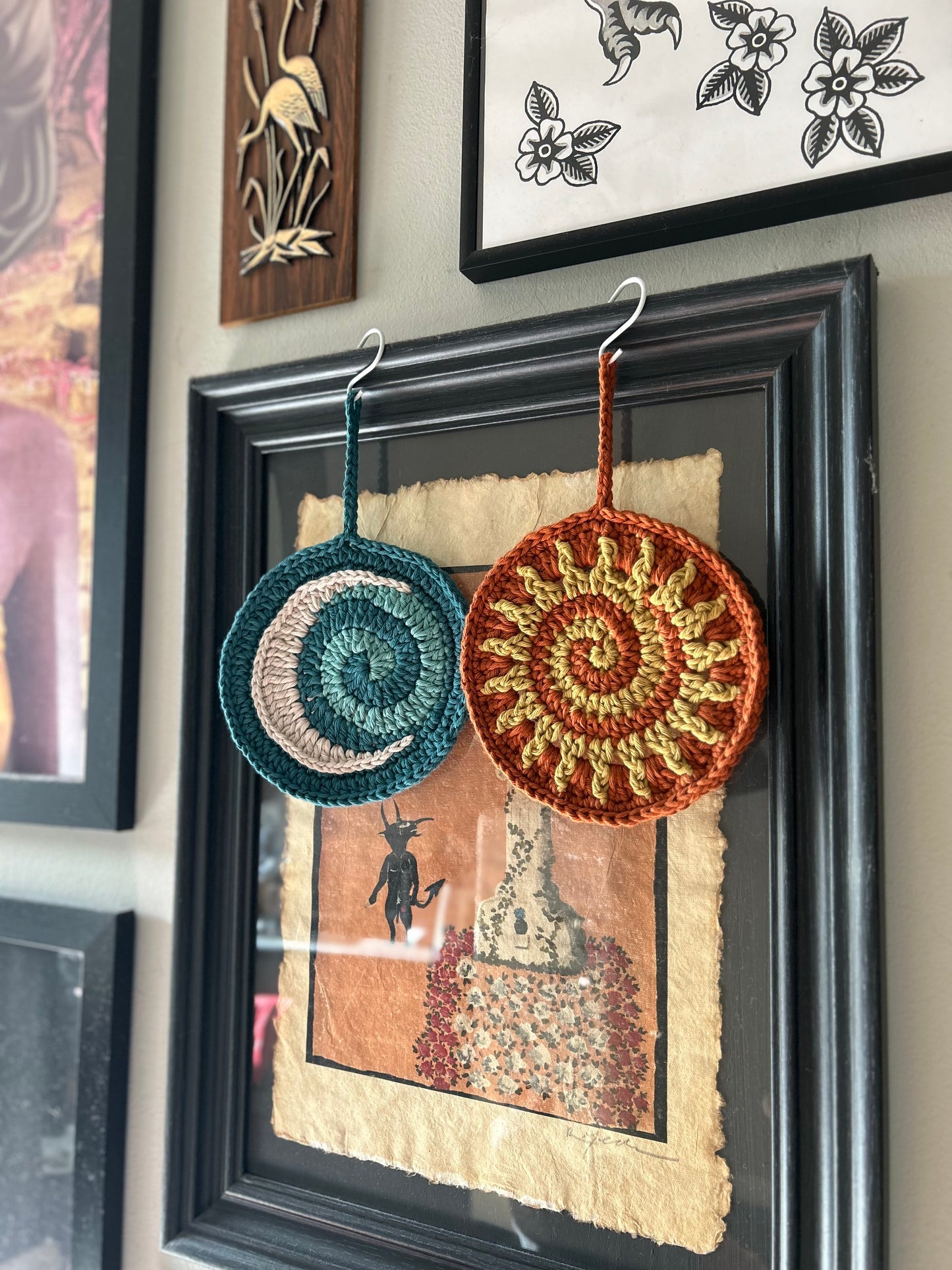 Spiral Sun & Moon Hanging Decoration 🌀