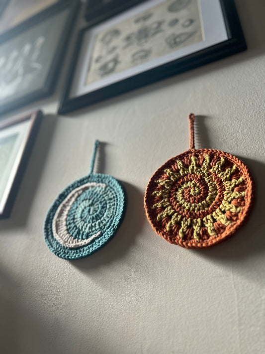 Spiral Sun & Moon Hanging Decoration 🌀